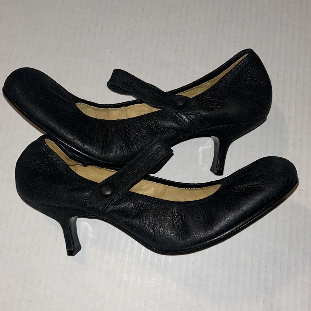 Lanvin Black Leather Heels